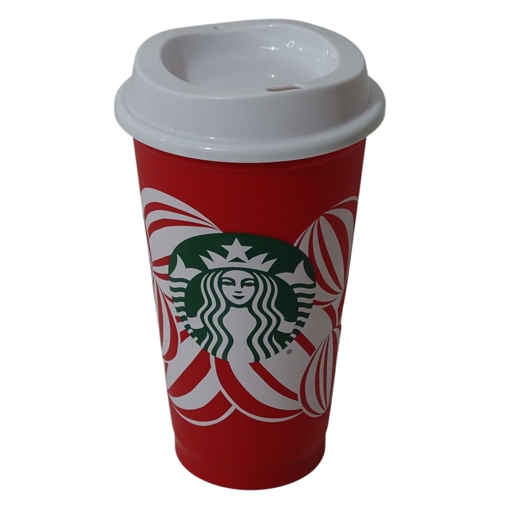 Starbucks Red Holiday Reusable Hot Cup w/Lid 16 Oz 2024 Red Cup Day Collectible